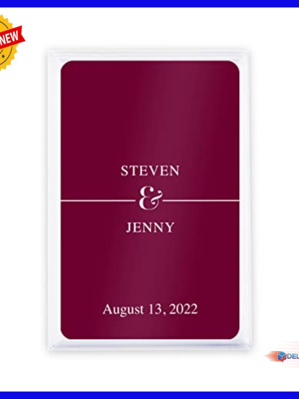 Custom Wedding Playing Card Favors, Pack of 30, Personalized Entertainment - Picture 3 of 3